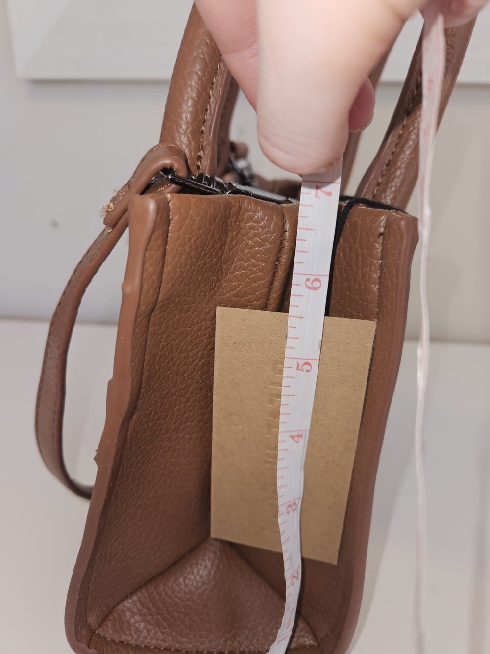Steve Madden Bromaa Crossbody Satchel Bag Cinnamon Brown NWT - Picture 7 of 7
